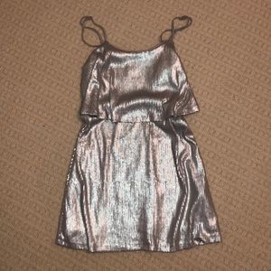 Sea quin dress in silver